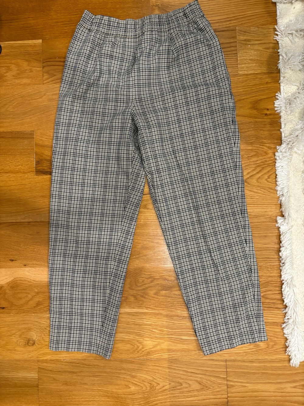 Reiss Plaid Elastic-Waist Pants